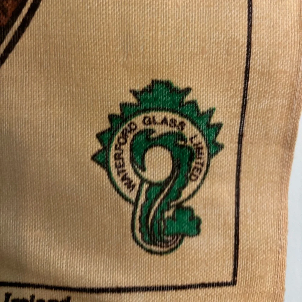 Waterford Crystal‎ Irish Linen Tea Towel Fingal Ireland NWOT